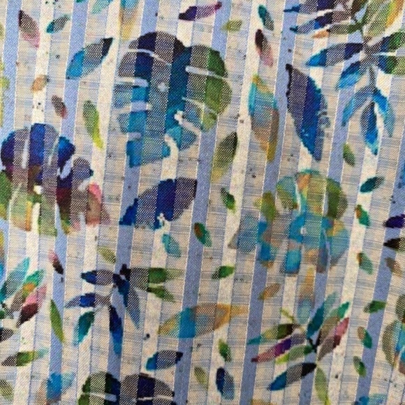 Daniel Hechter Paris Short Sleeve Palm Leaves Multi-color Casual Shirt, L - Picture 3 of 11